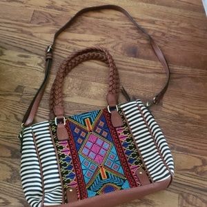 Embroidered tote